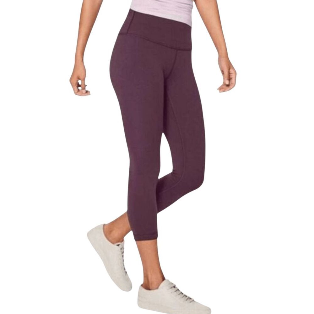 LULULEMON ATHLETICA Wunder Under Crop 'Full-On Luxtreme 21' Size 4